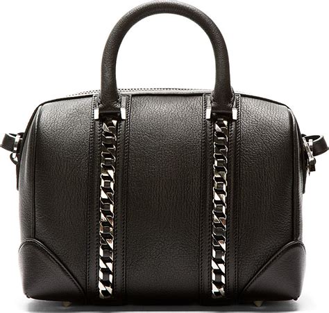 givenchy black chainb|Givenchy black bag.